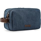 BAGSMART Toiletry Bag for Men Canvas Travel Toiletry Organizer Dopp Kit Water-Resistant Shaving Bag for Toiletries Accessorie