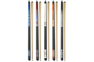 HAN'S DELTA Set of 5 Pool Cues New 58" Billiard House Bar Pool Cue Sticks GJ-1~GJ-5