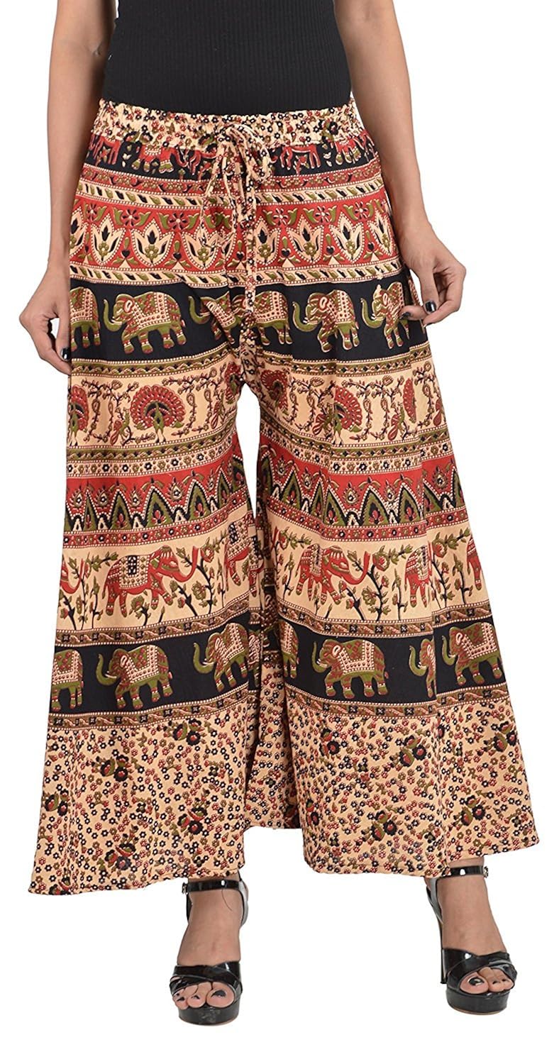chanchal fashion cotton printed plazo for girls and womens (free size)