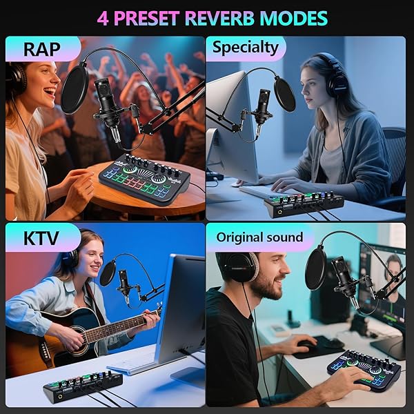 TROKUZEN PODCAST EQUIPMENT BUNDLE FOR 2, VOICE CHANGER WITH PODCAST MICROPHONE BUNDLE – STUDIO CONDENSER MICROPHONE PERFECT FOR PODCASTING, RECORDING, SINGING, STREAMING AND GAMING