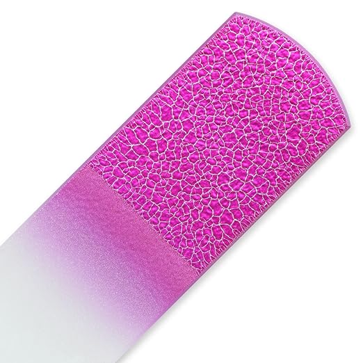 Farbglas Fußfeile „Silver Cracks“: Fußschaber & Kallus-Entferner, Handgemacht - Bild 9 von 12