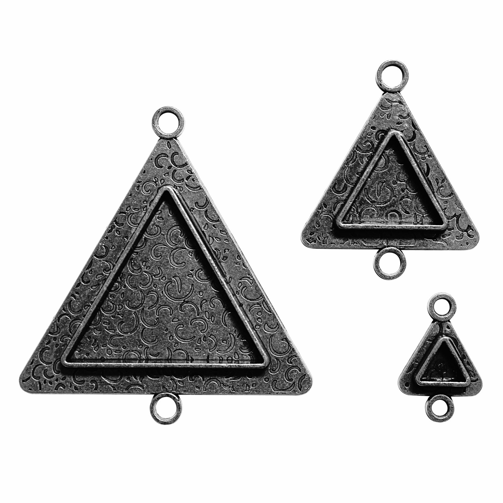 Bezels Spellbinder Paper Arts Triangles Two Die Template, Silver — image 1