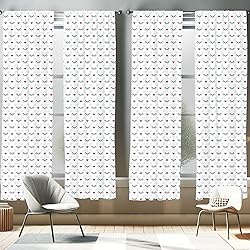 Ambesonne Eyelash Window Curtains Pack of