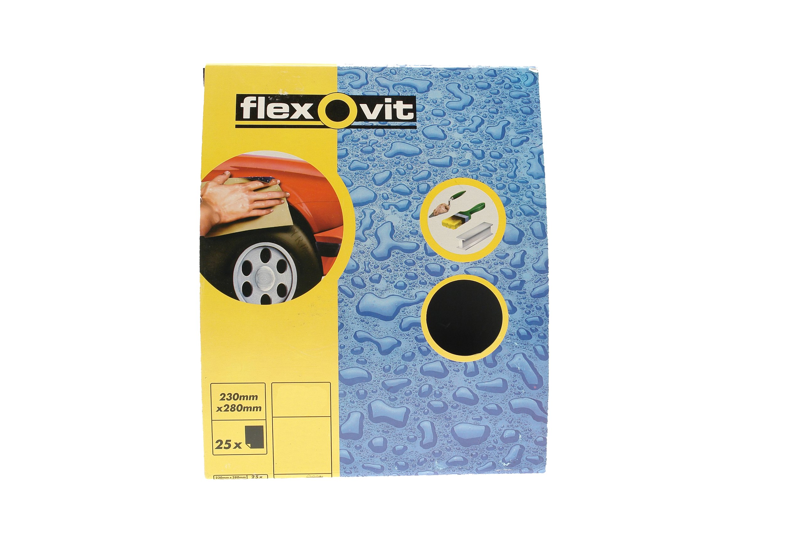 Flexovit Wet and Dry Paper 320 Grit (25 Sheets)