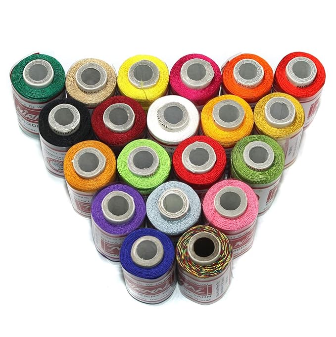 Beadsnfashion silk embroidery jewellery making thread pack of 10 Beadsnfashion silk embroidery jewellery making thread pack of 10