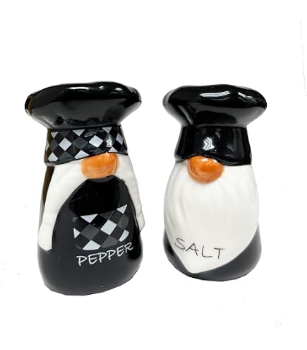 Set Sale E Pepe Magnetici Gnomi Pacific Trading - Ceramica, Altezza 7.6-10.2 Cm, Confezione Regalo