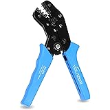 Terminal Crimper, VOLADOR SN-28B Dupont Ratchet Wire Crimping Tool 2.54mm 3.96mm 28-18AWG 0.1-1.0MM² Compression Crimping Pilers