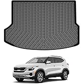 Mixsuper Custom Fit Cargo Liner for 2021-2025 2026 Kia Seltos, Fit Seltos SX/SX Turbo, Only Fits Models with Subwoofer in Cargo Area, All Weather Rear Trunk Liner Mat Black