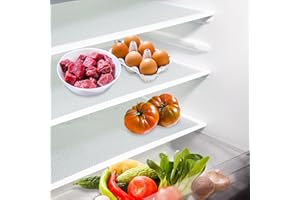 Daixers 10Pcs Refrigerator Liners, Washable Fridge Liner Shelf Mats Refrigerator Pads for Cupboard Cabinet Drawer Home Kitche