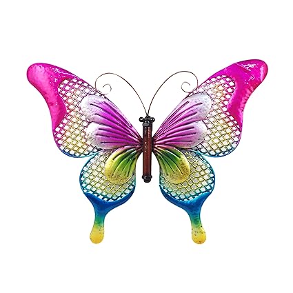 Adorno Pared Mariposa Metal 25 Cm Hogar Y Cocina Decoracion De