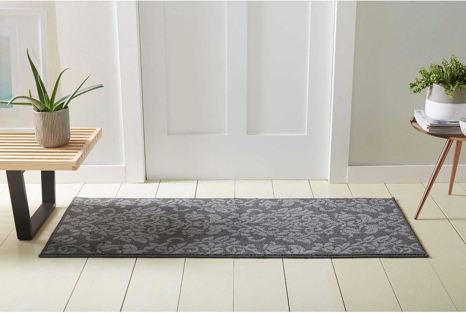 Nicole Miller Rosewood Ellie Accent Rug, 23.6"x59", Dark