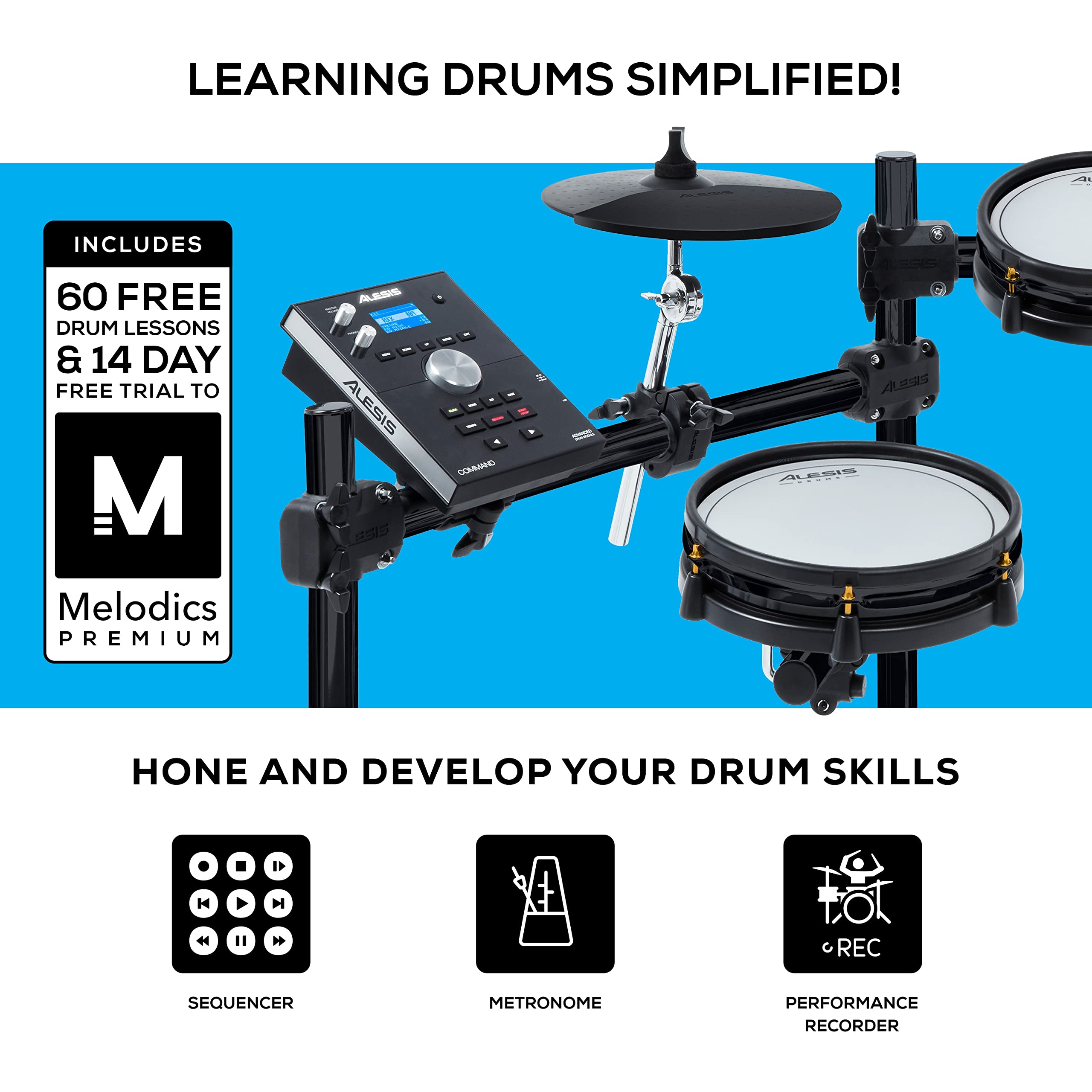 Alesis Drums Command Mesh SE Kit Electric Drum Set with