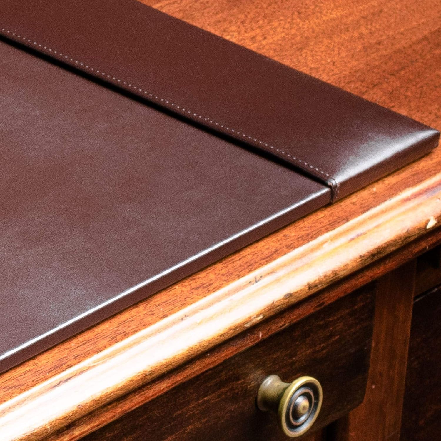 Dacasso Brown Econo-Line Leather Desk Pad, 30 by 18 Inch: Home & Kitchen