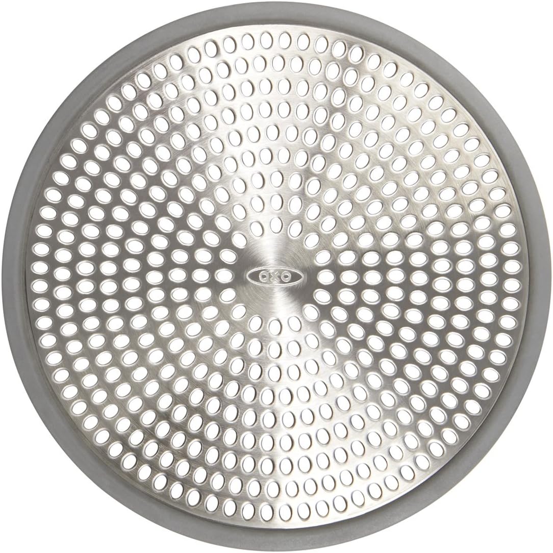 OXO Good Grips Easy Clean Shower Stall Drain Protector - Stainless Steel & Silicone: Home & Kitchen