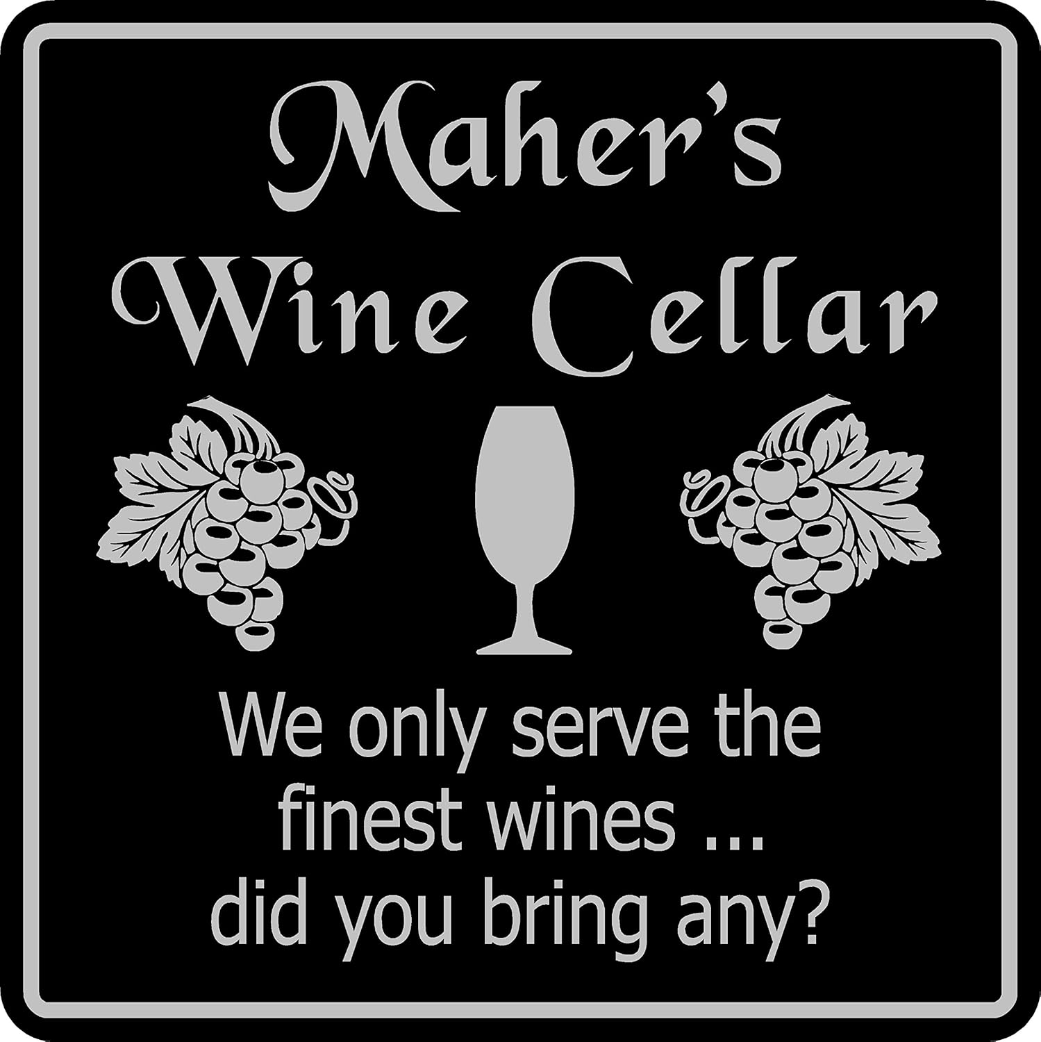 Best custom wine cellar sign 4U Life