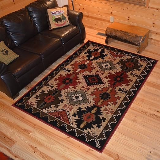 Amazon Com Rug Empire Rustic Lodge Southwest Southwestern Area