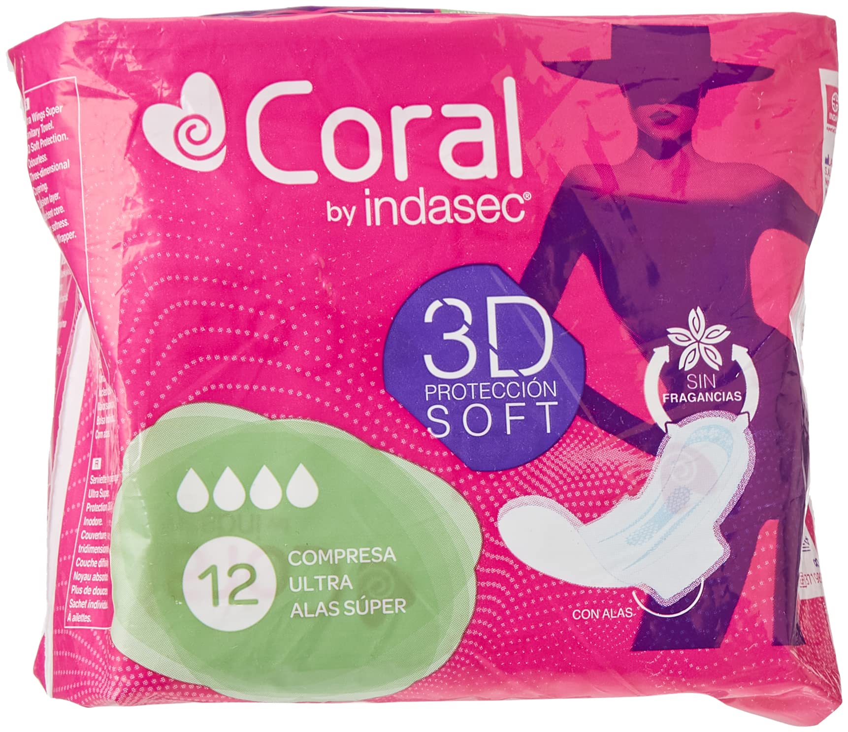 Coral Ultra Super Wings 12 UND, Black, Standard