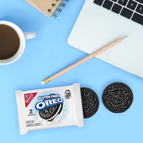 OREO GLUTEN FREE ORIGINAL & DOUBLE STUF CHOCOLATE SANDWICH COOKIES VARIETY PACK, GLUTEN FREE COOKIES, 20 SNACK PACKS (2 COOKIES PER PACK)