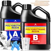Polyurethane Resin, 72oz Polyurethane Casting Resin, Rapid Curing White, Low Viscosity Low Odor for Making Prototype Models, Sculptures, Figurines, Special Effects Props and Decorative Jewelry