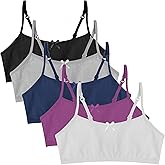 Popular Cotton Girls Training Bra - Crop Cami Training Bras for Girls with Adjustable Straps. Cotton Bra Pack.