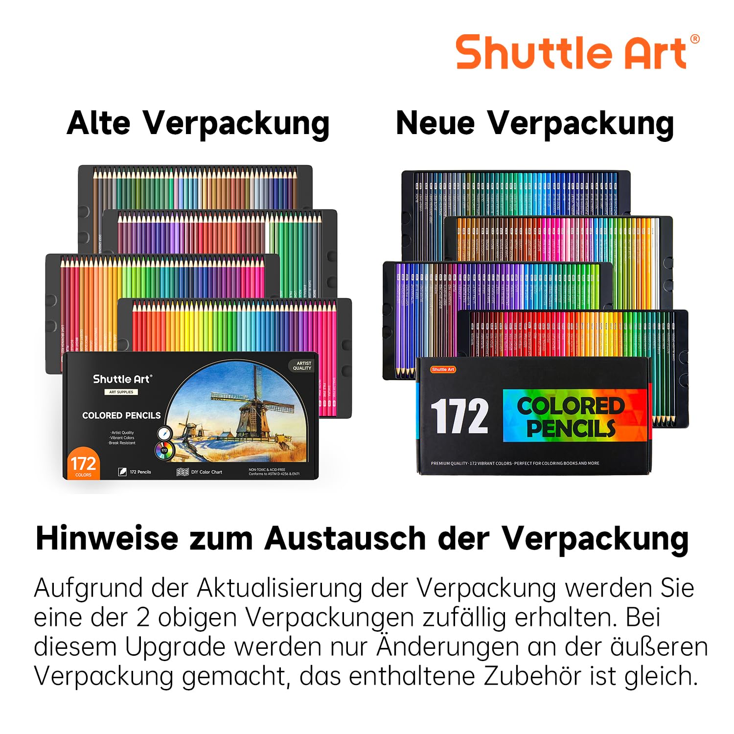 Shuttle Art 172 Buntstifte Set, Buntstifte für Erwachsene zum Malen, Färben 9