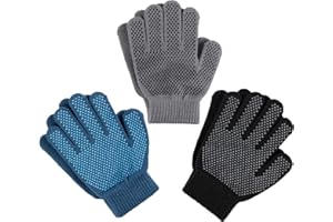 Zelda Matilda Magic Knit Kids Stretch Gloves - Winter Gloves for Kids Extra Strong Grips Packs