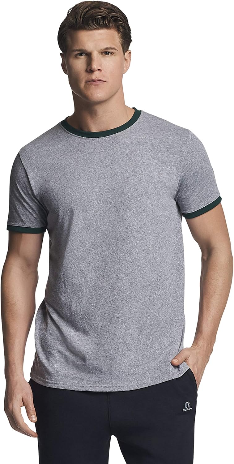 Russell Athletic Men's Cotton Performance Ringer TShirt