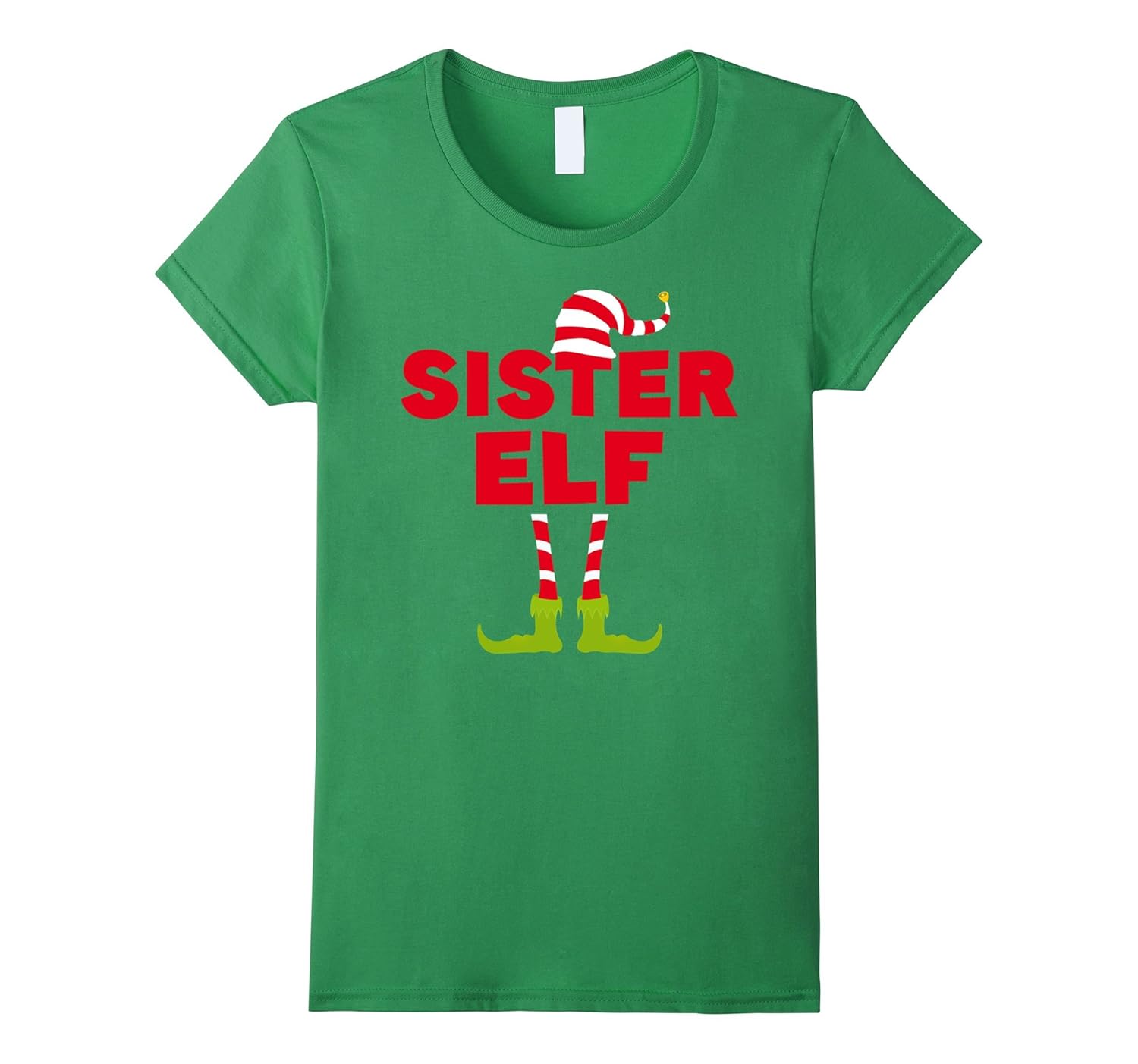 Sister Elf Costume T-Shirt Funny Matching Christmas Shirt-ANZ