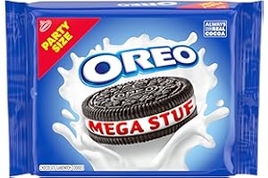 OREO Mega Stuf Chocolate Sandwich Cookies, Party Size, 1 lb 9.35 oz