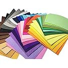 Misscrafts 42pcs 6" x 6" (15x15cm) 1mm Thick Soild Felt Nonwoven Fabric Sheet Pack DIY Craft Patchwork Sewing Squares Assorted Colors