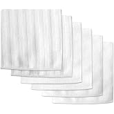 DII Kitchen Millennium Microfiber Scrub, Scour and Polish Cloths, Machine Washable, Perfect Hostess Gift for Cleaning, Drying and Polishing, White, Set of 6