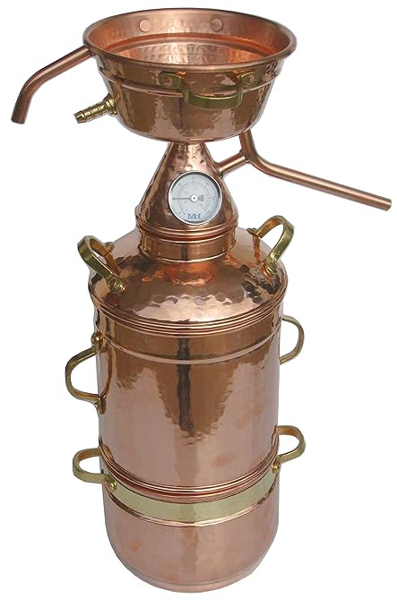 Dr. Richter 2L High-End Alquitara Destille mit Kolonne/Thermometer zur Herstellung ätherische Öle