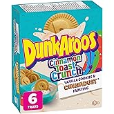 Cinnamon Toast Crunch DunkAroos Vanilla Cookies and Cinnadust Frosting, Package of 6 Trays of DunkAroos