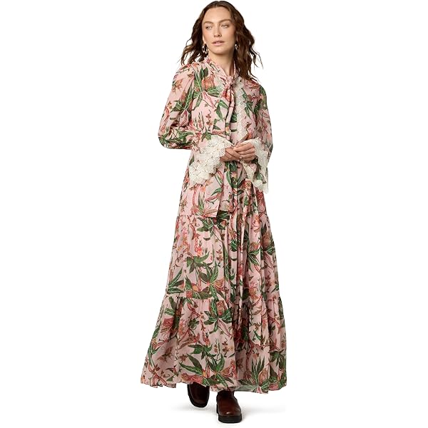 arabesque floral green maxi dress Farm Rio Women's Midi Dress, Arabesque Floral Green, L Bluefly