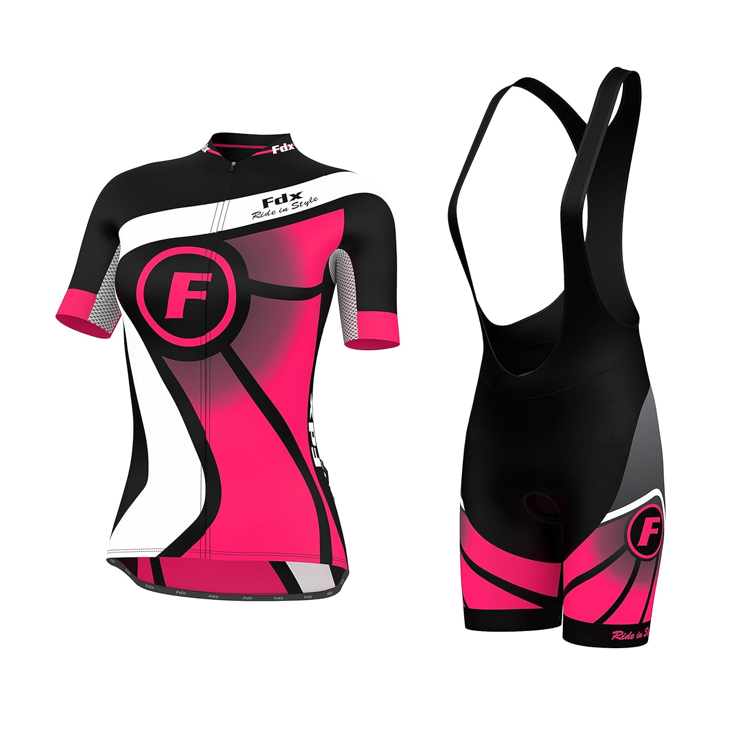 Download FDX Ladies Cycling Jersey Half Sleeve Bike Team Racing Top ...
