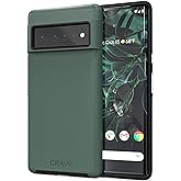 Crave Dual Guard for Google Pixel 6 Pro Case - Forest Green | Designed for the Google Pixel 6 Pro (6.7 inch) with Wireless Charging Compatibility and a Textured Grip
