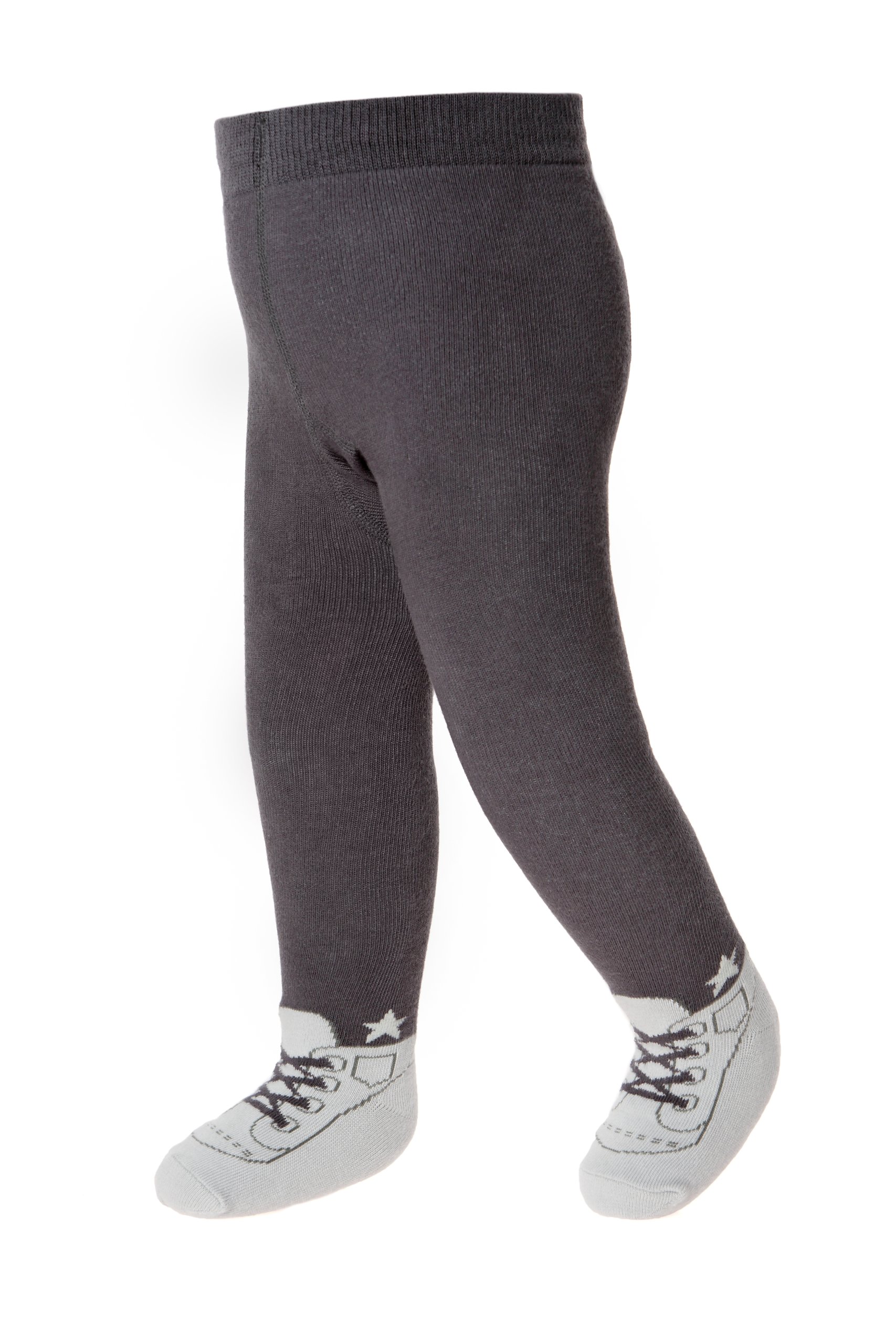 Baby Infant Boy Tights Leggings Shoe Look-Soft Combed Cotton-Anti Slip  Soles