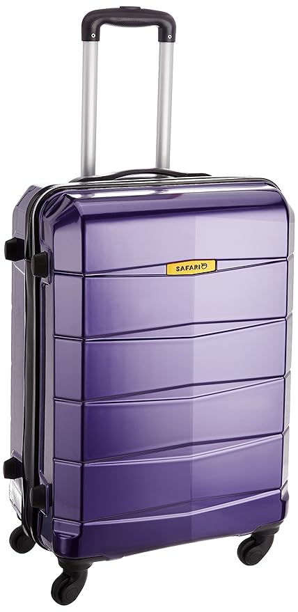 Safari Re-Gloss Polycarbonate 77 cms Dark Purple Travel Duffle (NEW-Re-Gloss-77-Purple-4WH)