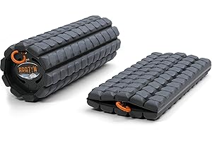 Brazyn Morph Foam Roller (Alpha-Midnight) Collapsible Travel Foam Roller for Back Pain Relief, Workout Muscle Recovery, Back Massager, Deep Tissue Leg Massage, Back Cracker, Stretcher; Small, Portable