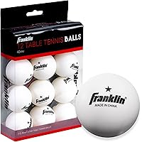 Franklin Sports Ping Pong Balls - Official Size + Weight White 40mm Table Tennis Balls - One Star Professional - Durable High