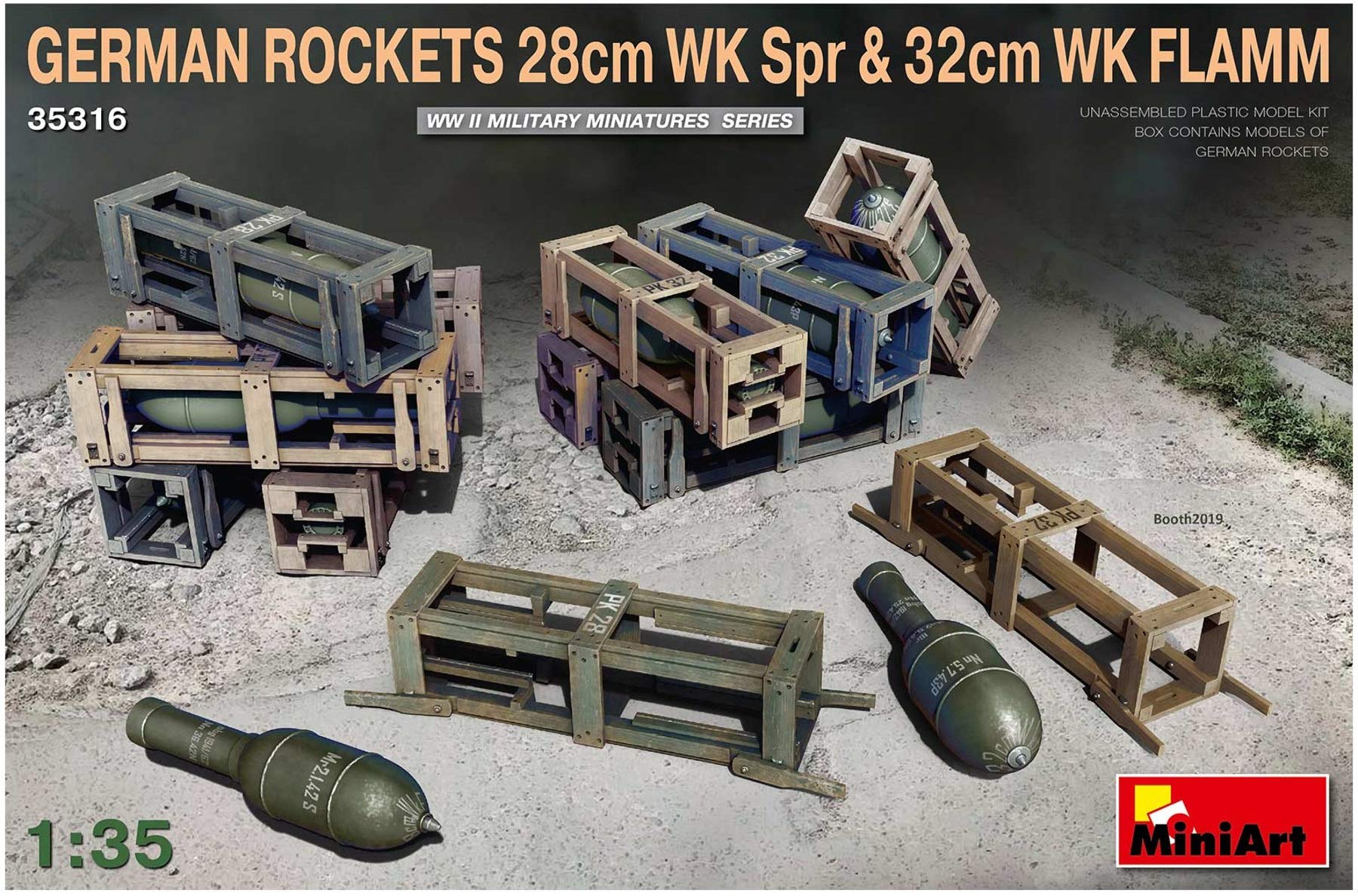 Miniart 1: 35 - German Rockets 28cm WK Spr & 32cm WK Flamm