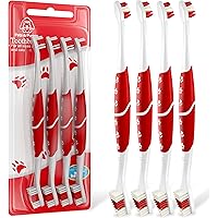 Dog Toothbrush for all Dogs, Soft-Bristled Tooth Brushing Kit, Easy Teeth Cleaning & Dental Care, Premium Non-Slip Handle Dua