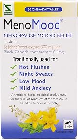 Schwabe MenoMood Menopause Mood Relief 30 Tablets St John's Wort Black Cohosh view 1
