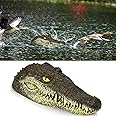 Yulejo 12.6 Inches Floating Alligator Head Pool Accessories Float Alligator Fake Crocodile Head Decoy Crocodile Floating Head for Goose, Heron, Duck Control, Pool, Garden and Patio Accessories