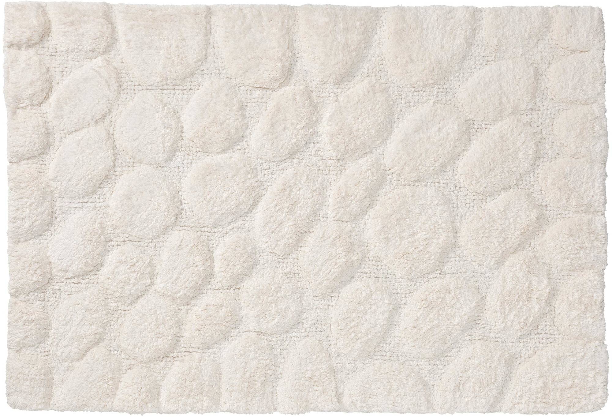 Sealskin Pebbles Bath Mat, Cotton, Ivory, 60 x 1.5 x 90 cm