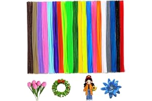 Christmas Decoration Pipe Cleaners 200 Pcs Christmas Decor Craft Bulk Thick Pipe Cleaners Craft Supplies 20 Multicolor Chenil