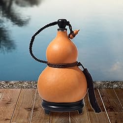 Fenteer Dried Gourd Water Bottle, Portable Water