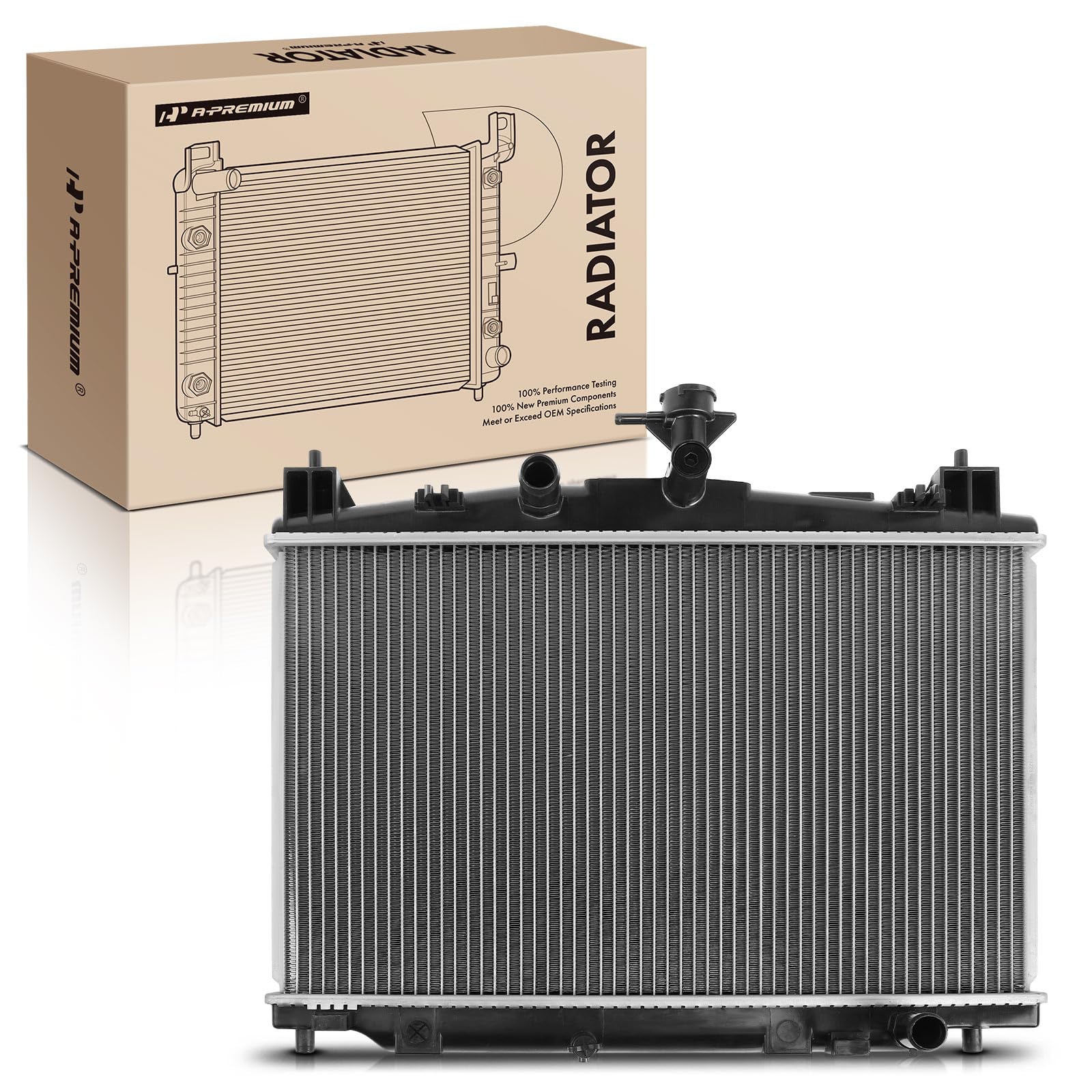 A-Premium Engine Coolant Radiator Assembly