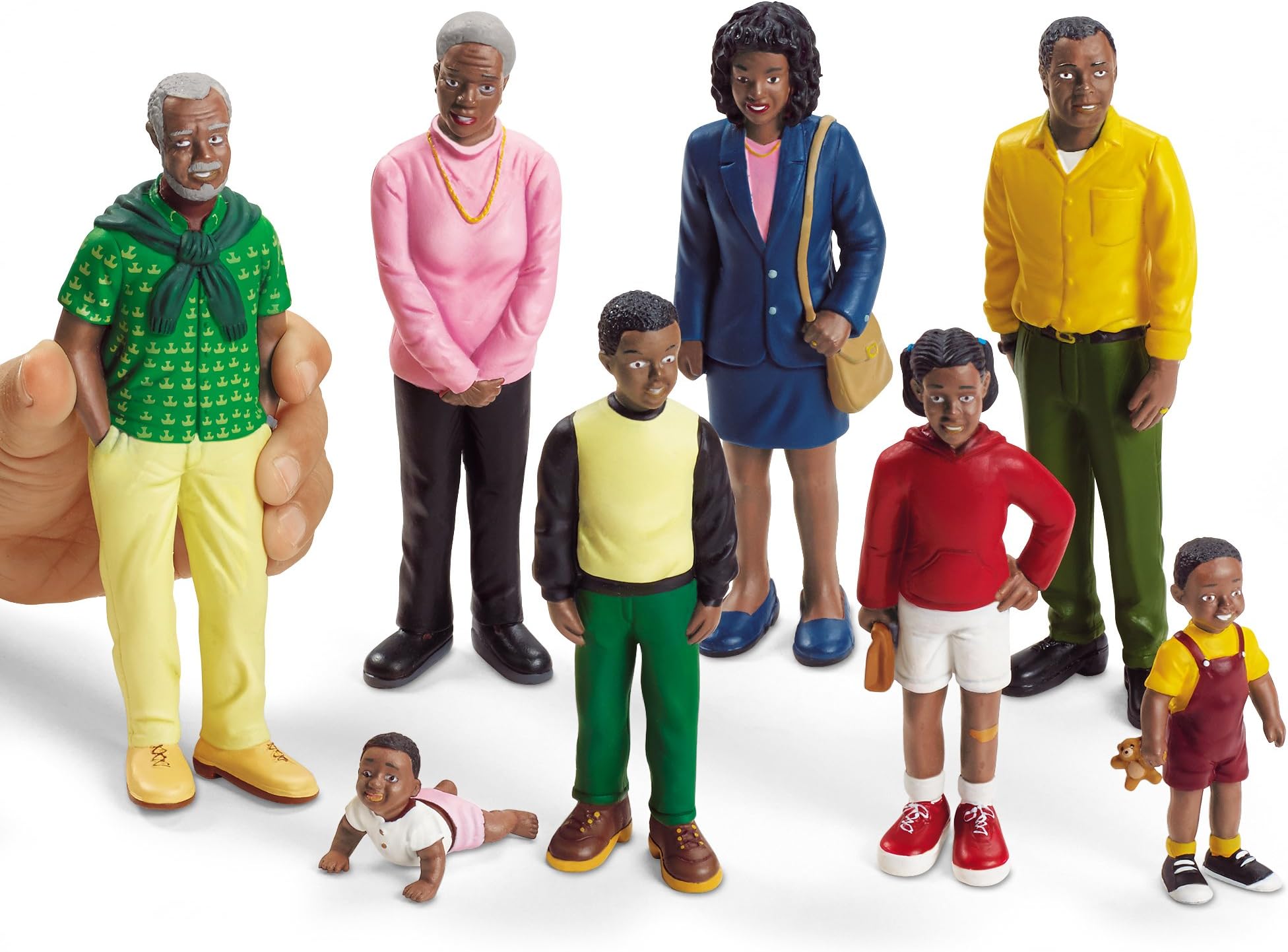 Lakeshore Multicultural African Block Play Family Dolls