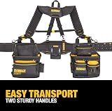 DEWALT Tool Belt Organizer Rig Suspenders 25 Pockets Heavy Duty Construction view 5
